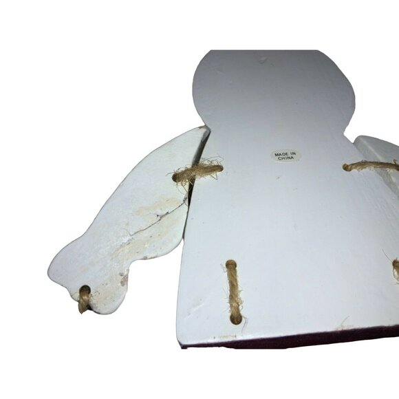 Wood Halloween Shelf Sitters Decor Set of Two Ghost Pumpkin - Picture 6 of 9